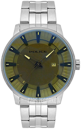 Police Flint Zielony/Stal Ø44 mm PL15391JS/61M