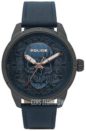 Police Mystic Niebieski/Skóra Ø46 mm PL15397JSU/80