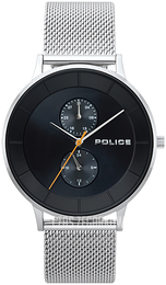 Police Czarny/Stal Ø42 mm PL15402JS/02MM