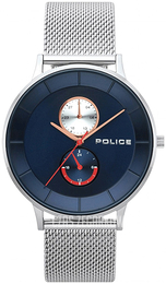 Police Niebieski/Stal Ø42 mm PL15402JS/03MM
