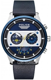 Police Niebieski/Skóra Ø49 mm PL15411JSTBL.03
