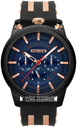 Police Upside Niebieski/Stal w kolorze różowego złota Ø50 mm PL15414JSB/03