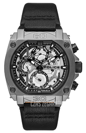 Police Szary/Skóra Ø45 mm PL15472JSU/61