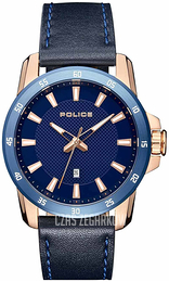 Police Niebieski/Skóra Ø46 mm PL15526JSRBL.03