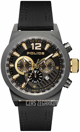 Police Czarny/Skóra Ø47 mm PL15529JSU/02