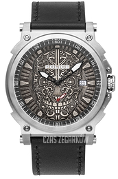 Police Compass Szary/Skóra Ø53 mm PL15728JS/61