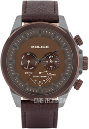 Police Belmont Brązowy/Skóra Ø52 mm PL15970JSUBZ.12