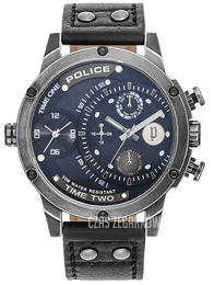 Police Adder Niebieski/Skóra Ø50 mm PL15982JSQ/03