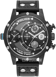 Police Scythe Czarny/Skóra Ø50 mm PL15983JSB.61