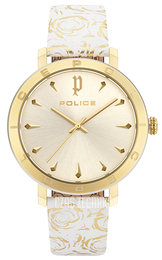 Police Ponta Zloty/Skóra Ø36 mm PL16033MSGS/06