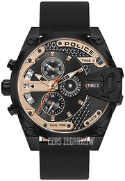 Police Czarny/Skóra Ø47 mm PL16066JSB.02A