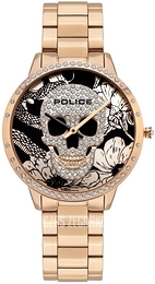 Police Czarny/Stal w odcieniu złota Ø36 mm PL16067MSR.02M