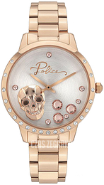 Police Srebrny/Stal w kolorze różowego złota Ø36 mm PL16071MSR.04M