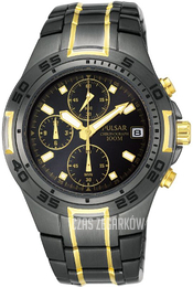 Pulsar Czarny/Stal w odcieniu złota Ø40 mm PF8413X1