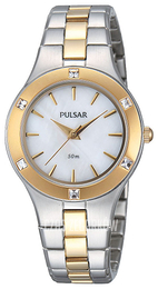 Pulsar Biały/Stal w odcieniu złota Ø30 mm PH8044X1