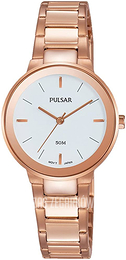 Pulsar Dress Biały/Stal w kolorze różowego złota Ø27 mm PH8290X1