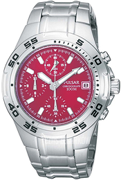Pulsar Czerwony/Stal Ø42 mm PL8009X1