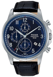 Pulsar Sport Niebieski/Skóra Ø43 mm PM3073X1