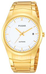 Pulsar Dress Biały/Stal w odcieniu złota Ø38 mm PS9130X1