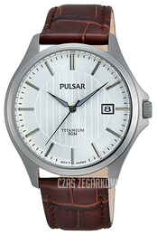 Pulsar Dress Biały/Skóra Ø40 mm PS9435X1