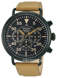 Pulsar Czarny/Skóra Ø44 mm PT3479X1