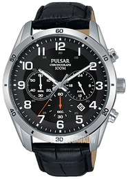 Pulsar Sport Czarny/Skóra Ø43 mm PT3833X1