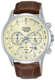 Pulsar Beżowy/Skóra Ø42 mm PT3919X1