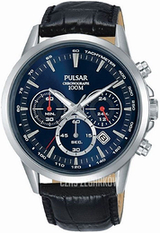 Pulsar Niebieski/Skóra Ø42 mm PT3921X1