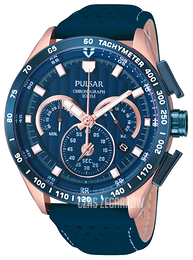 Pulsar Sport Niebieski/Skóra Ø44 mm PU2082X1