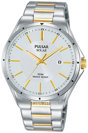 Pulsar Solar Srebrny/Stal w odcieniu złota Ø40 mm PX3141X1