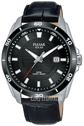Pulsar Solar Czarny/Skóra Ø41 mm PX3157X1