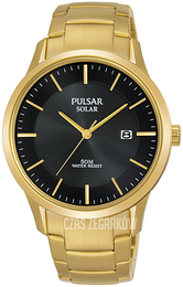 Pulsar Solar Czarny/Stal w odcieniu złota Ø40 mm PX3162X1
