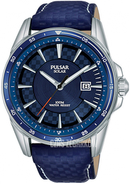 Pulsar Niebieski/Skóra Ø42 mm PX3205X1
