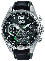 Pulsar Solar Czarny/Skóra Ø45 mm PZ5023