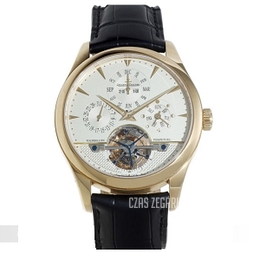 Jaeger LeCoultre Master Grande Tradition Tourbillon With Perpetual Calendar Biały/Skóra Ø42 mm 500142A