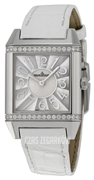 Jaeger LeCoultre Reverso Squadra Lady Srebrny/Skóra 40x31 mm 7038420