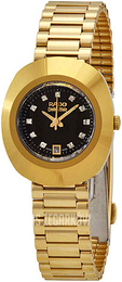 Rado Diastar Original Czarny/Stal w odcieniu złota Ø27.3 mm R12306313