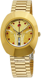 Rado Diastar Original Żółte złoto/Stal w odcieniu złota Ø35 mm R12413033