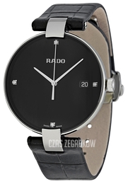 Rado Coupole Czarny/Skóra Ø36 mm R22852705