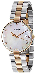 Rado Coupole Biały/Stal w kolorze różowego złota Ø36 mm R22853924