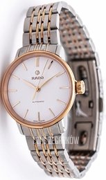Rado Coupole Biały/Stal w kolorze różowego złota Ø32 mm R22862027
