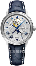 Raymond Weil Maestro Srebrny/Skóra Ø40 mm 2240-STC-00655