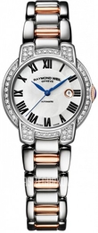 Raymond Weil Raymond Jasmine Biały/Stal w kolorze różowego złota Ø29 mm 2629-S52-01970