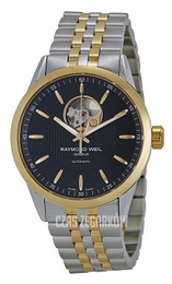 Raymond Weil Freelancer Czarny/Stal w odcieniu złota Ø42 mm 2710-STP-20021