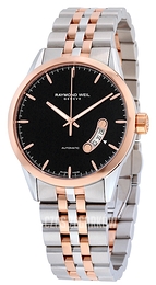 Raymond Weil Raymond Freelancer Czarny/Stal w kolorze różowego złota Ø42 mm 2730-SP5-20011