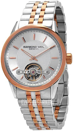 Raymond Weil Freelancer Srebrny/Stal w kolorze różowego złota Ø42.5 mm 2780-SP5-65001