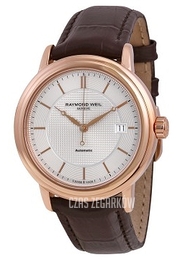 Raymond Weil Raymond Maestro Srebrny/Skóra Ø39.5 mm 2837-PC5-65001