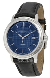 Raymond Weil Raymond Maestro Niebieski/Skóra Ø39.5 mm 2837-STC-50001