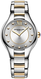 Raymond Weil Noemia Srebrny/Stal w odcieniu złota Ø32 mm 5132-STP-65181