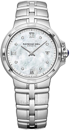 Raymond Weil Parsifal Biały/Stal Ø30 mm 5180-ST-00995